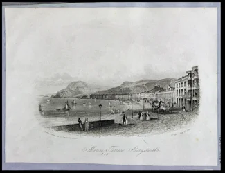 Marine Terrace, Aberystwyth (Gravur und Aquatinta)
